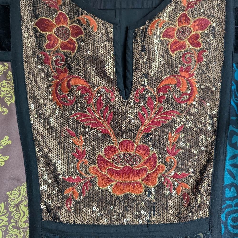 Soft Surroundings Adassa Patchwork Tunic, Size Large - Picture 5 of 7